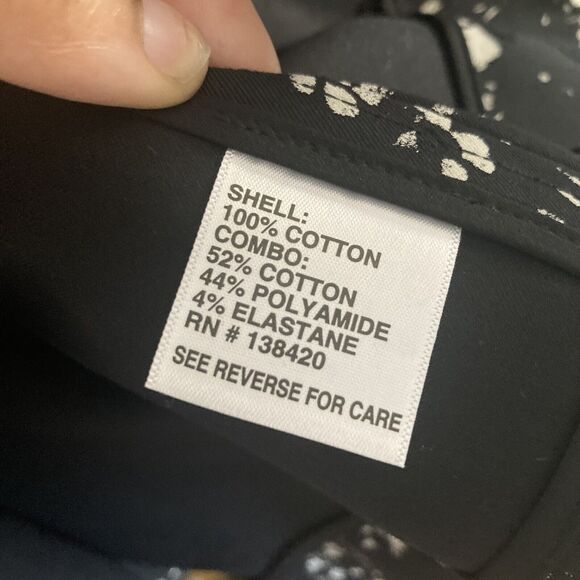 Carlisle Collection Trench Coat Womens 8 Black Floral Pockets Chic‎ - Picture 8 of 9